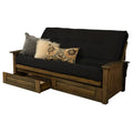 Queen Size Wood Storage Futon S4830