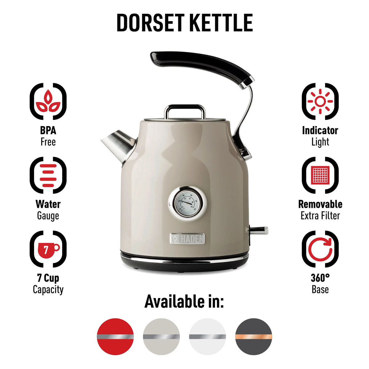 1.7 Liter Stainless Steel Electric Kettle U5250