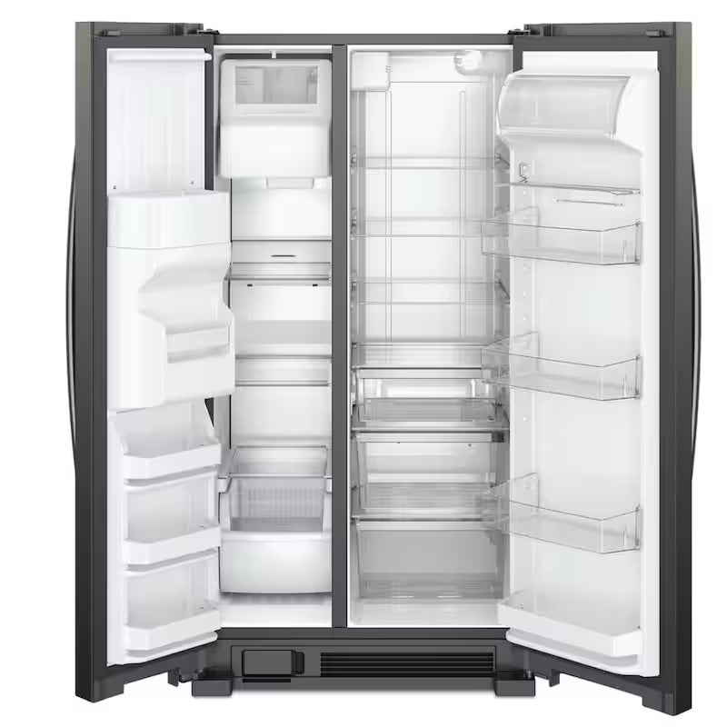 Black Stainless Side by Side Refrigerator F6155