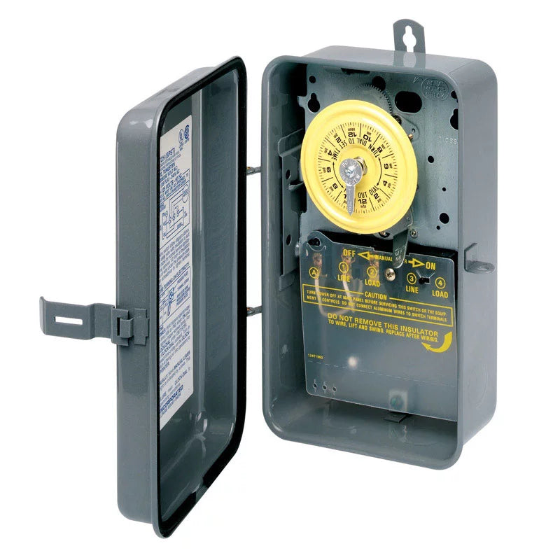 Outdoor Mechanical Timer Switch 125 volt Gray O987