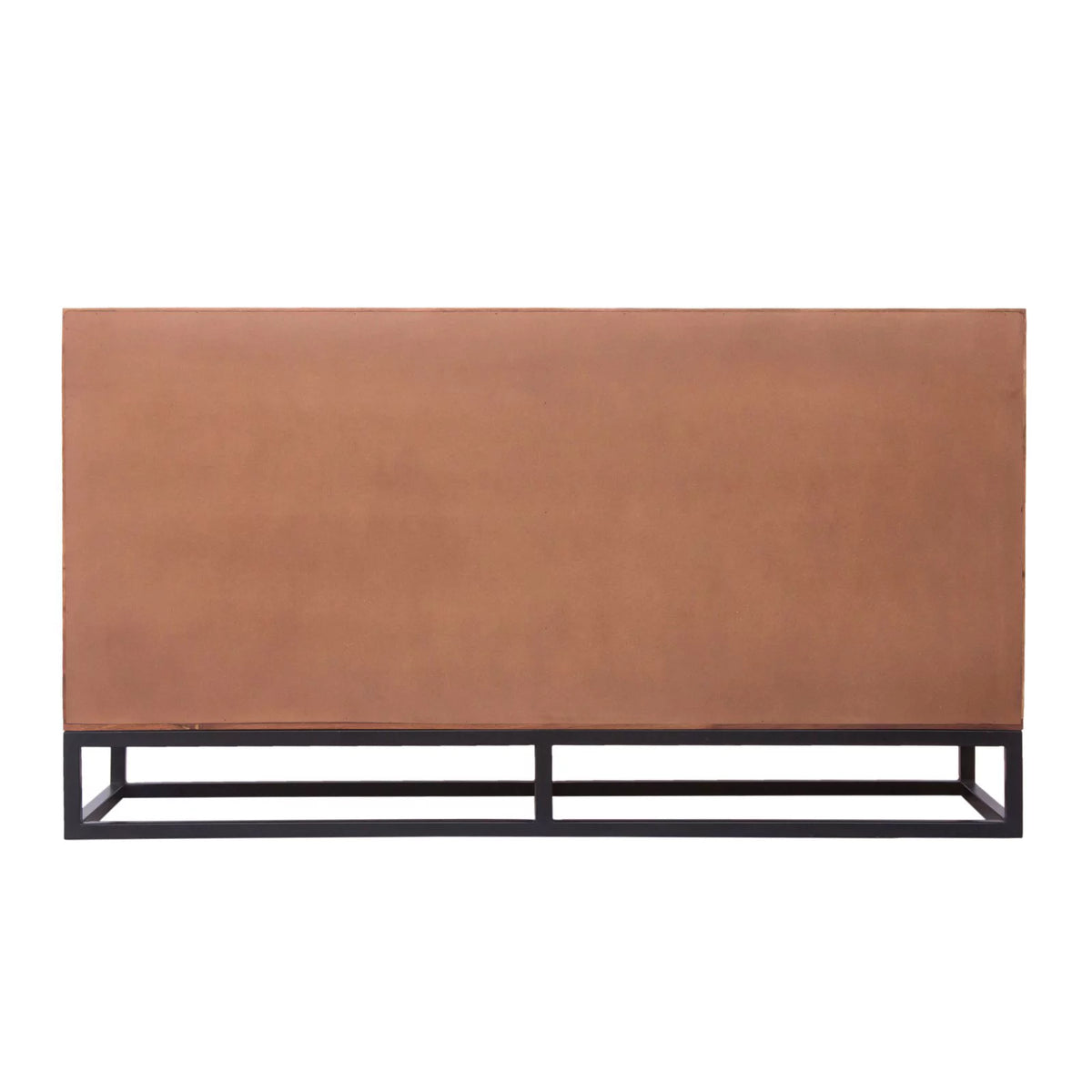 Acacia Wood Dresser or Display Unit Walnut Brown & Black U3374