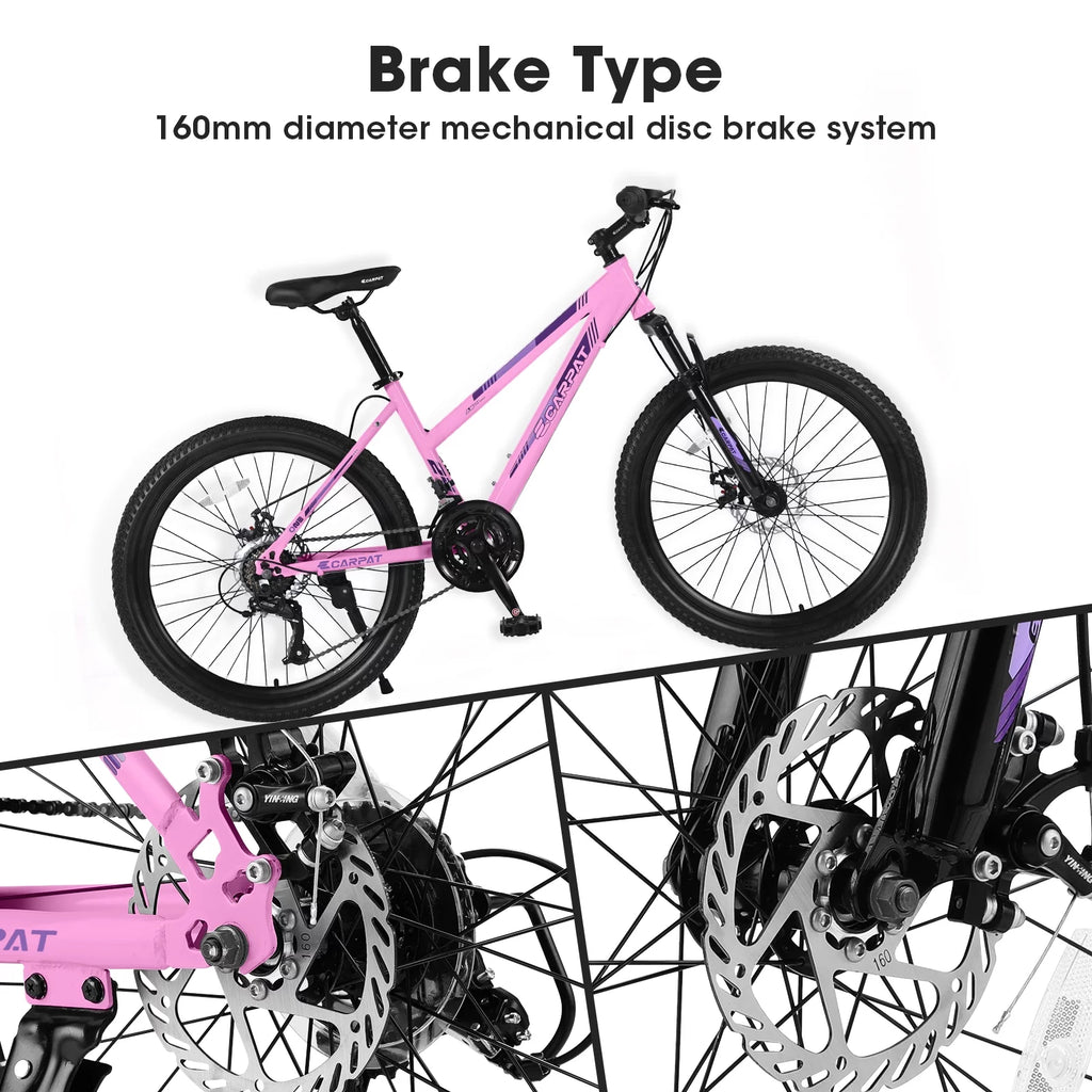 26 inch Mountain Bike with Dual Disc Brakes White G7850