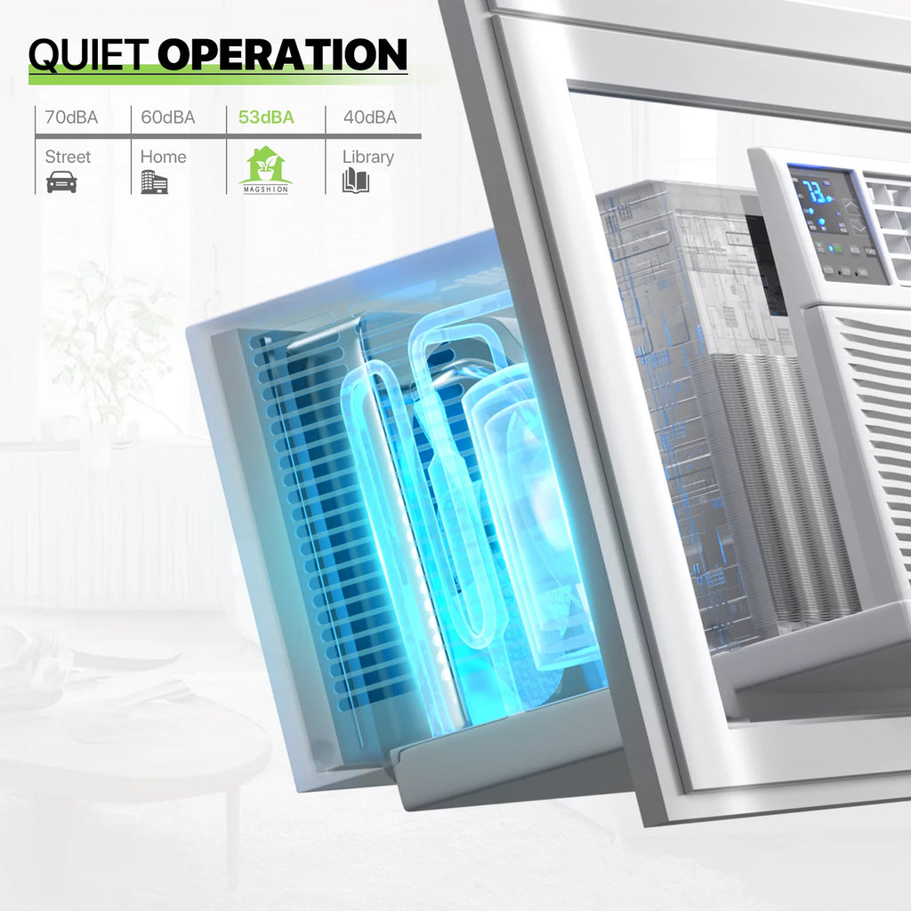 8,000 BTU Smart WIFI Window Air Conditioner White Q35468