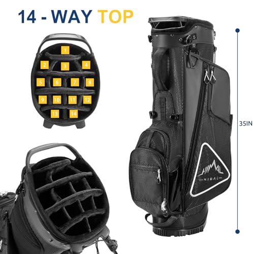 14-Way Golf Stand Bag with Rain Cover A1290