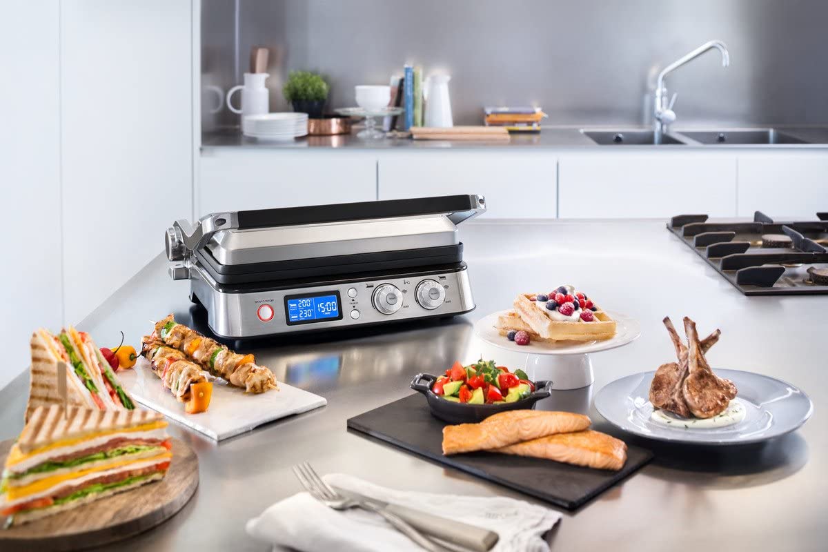 1800W Digital Grill, Griddle & Waffle Maker P490