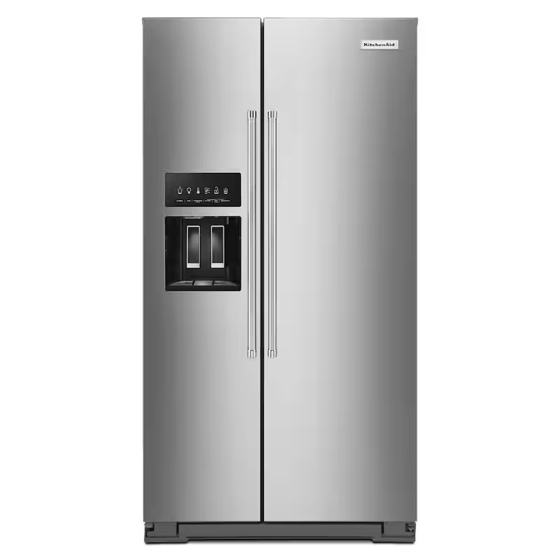 36 in. W 24.8 cu. ft. Side by Side Refrigerator with Exterior Ice and Water Stainless Steel G5569