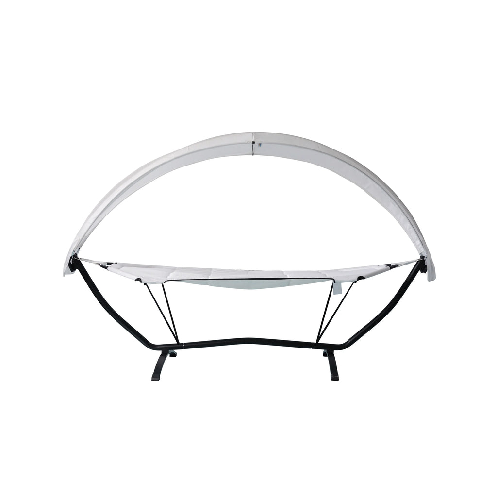 Steel Frame Lounger With Canopy S179