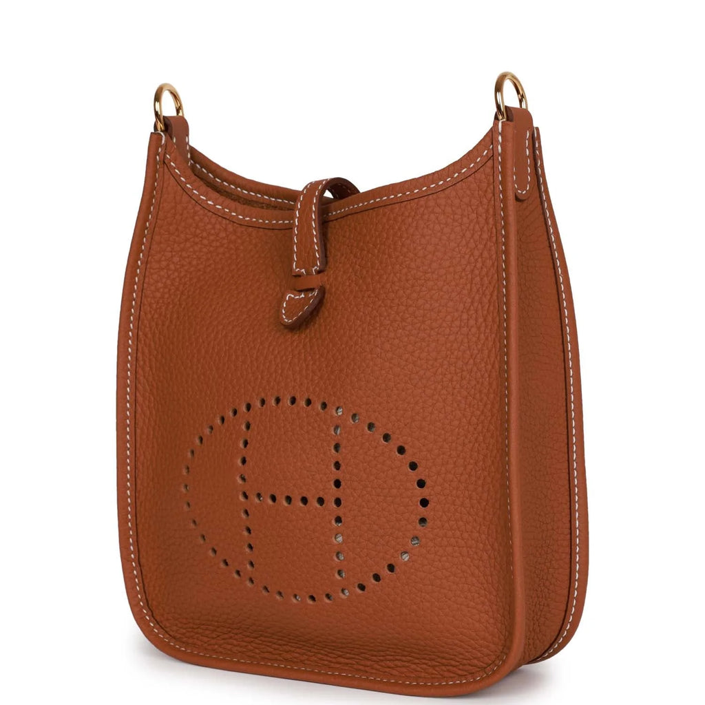 Gold Clemence Leather Bag A51861