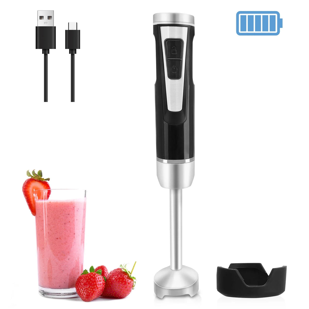 Commercial Immersion Blender 200W 8-Speed O1766