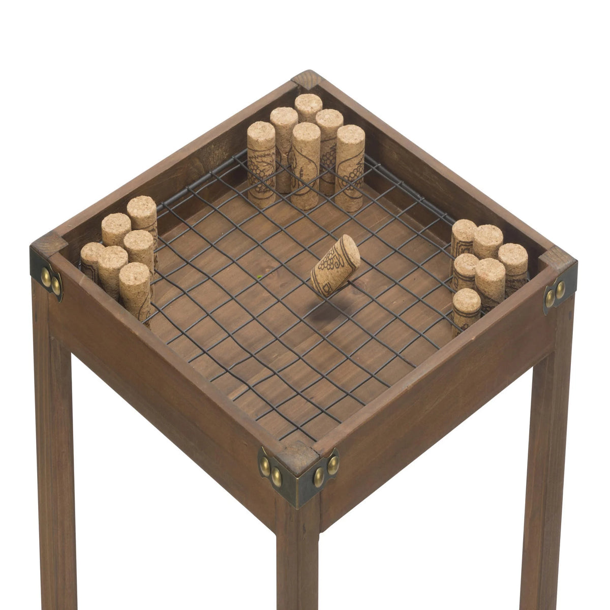 Set of 3 Brown Nesting Display Tables D22104