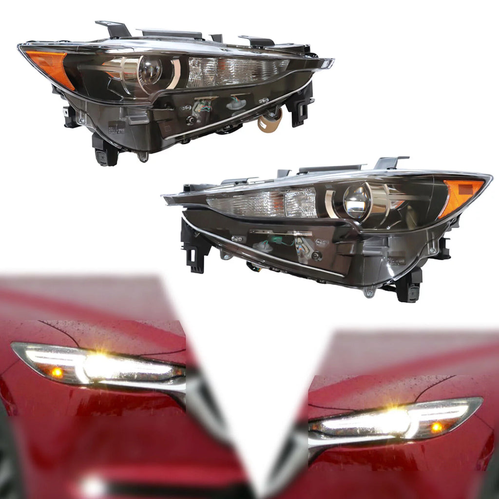 LED Halogen Headlight Set 2Pcs Left Right Side J66535