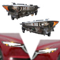 LED Halogen Headlight Set 2Pcs Left Right Side J66535
