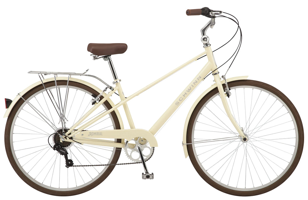 700c 7 Speeds Cream Hybrid Bike Q55073