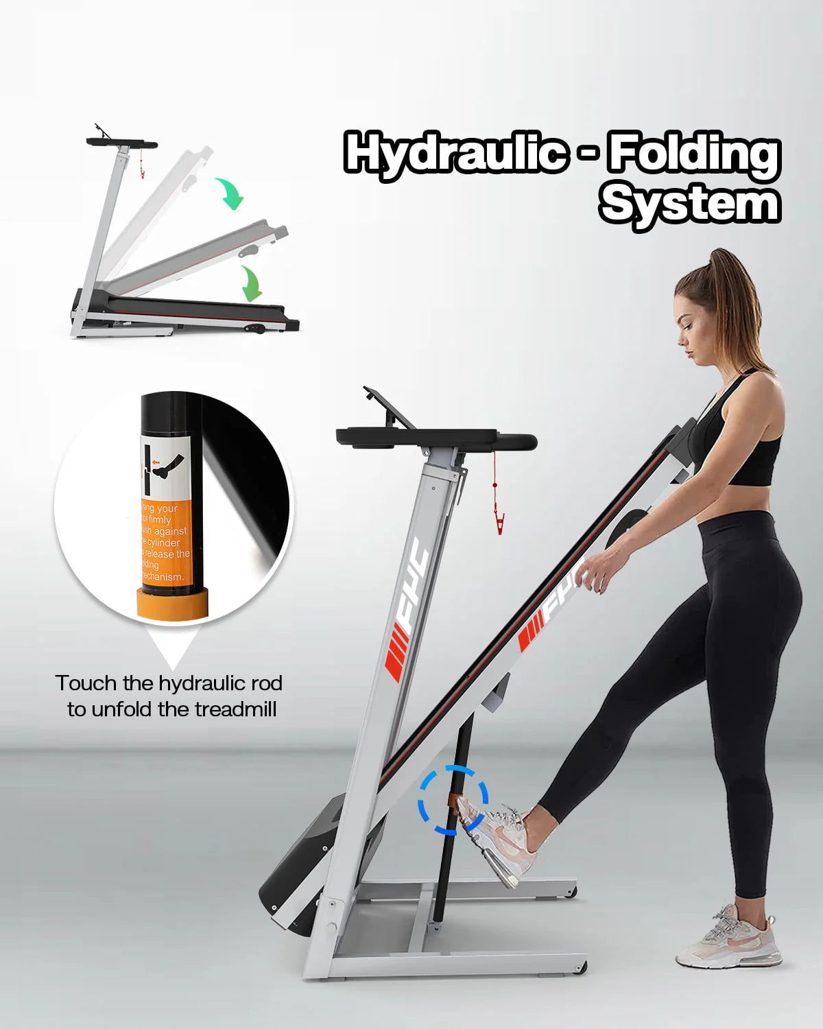 Folding Treadmill with Desk Electric Treadmill N70001