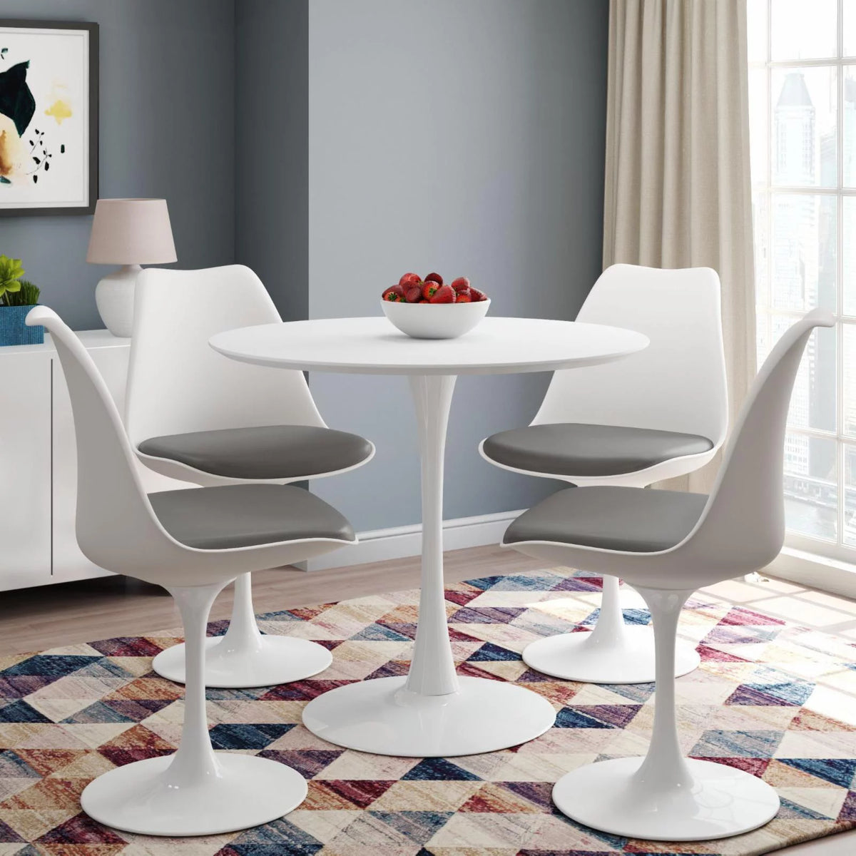 Round Wood Top Dining Table Y674946