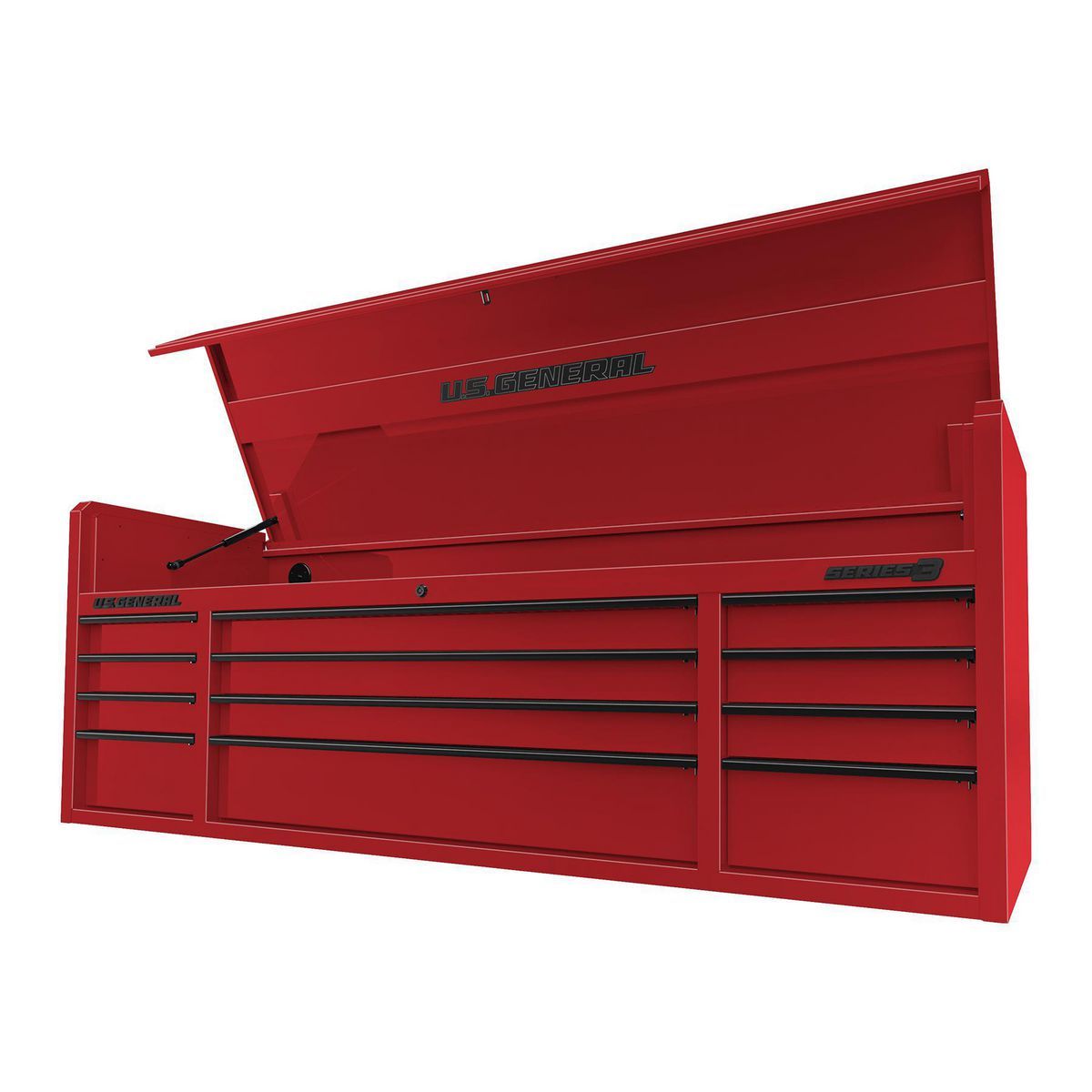 72 in. x 22 in. Triple Bank Top Chest, Red M62434