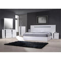 White Lacquer & Chrome Chest B97693