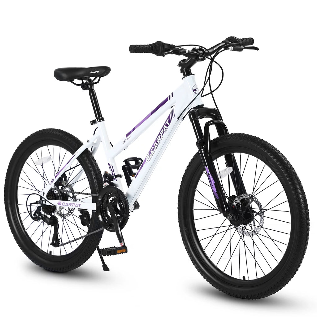 26 inch Mountain Bike with Dual Disc Brakes White G7850