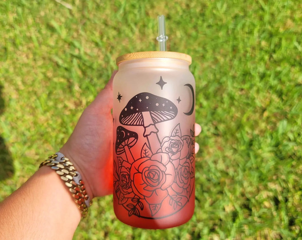 Mushroom Beer Can Glass 16 oz P295845