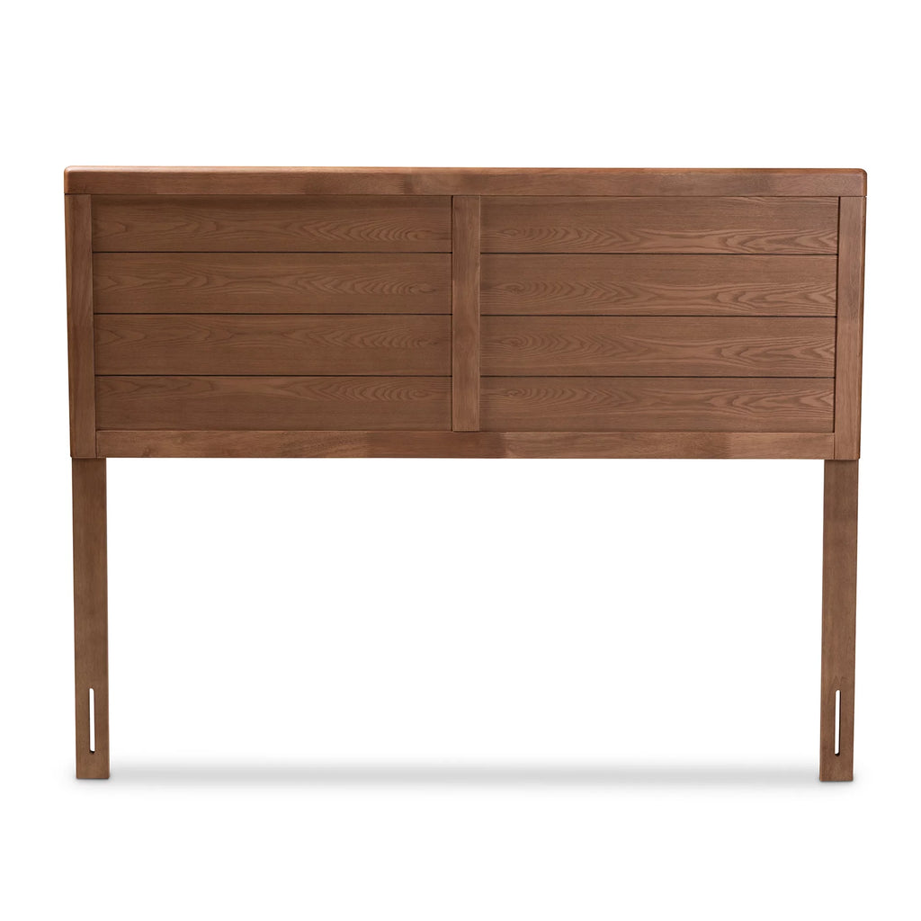 Walnut Brown Finished Wood Full Size Headboard K81407