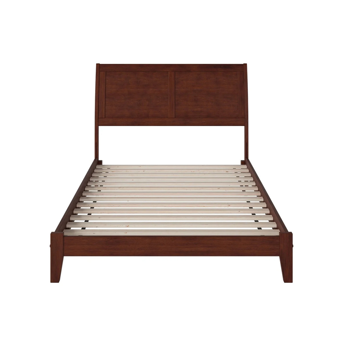 Walnut Open Foot Full-size Platform Bed V966486