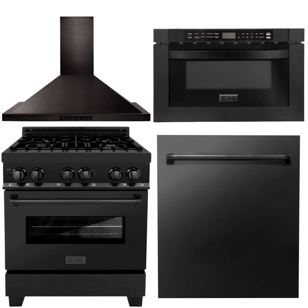 30 Dual Fuel Range, Range Hood, Microwave, Dishwasher O93539