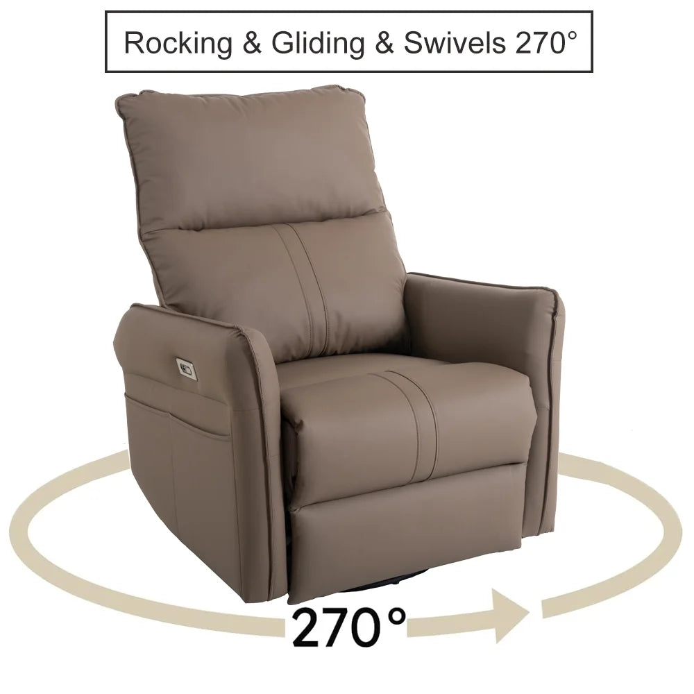 Power Swivel Rocker Recliner Chair with USB Ports M54687