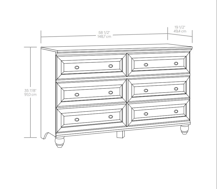 6 Drawer Lintel Oak Dresser V74979