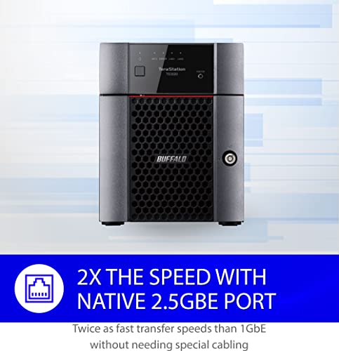 4-Bay 16TB Desktop NAS with Hard Drives Included M6869