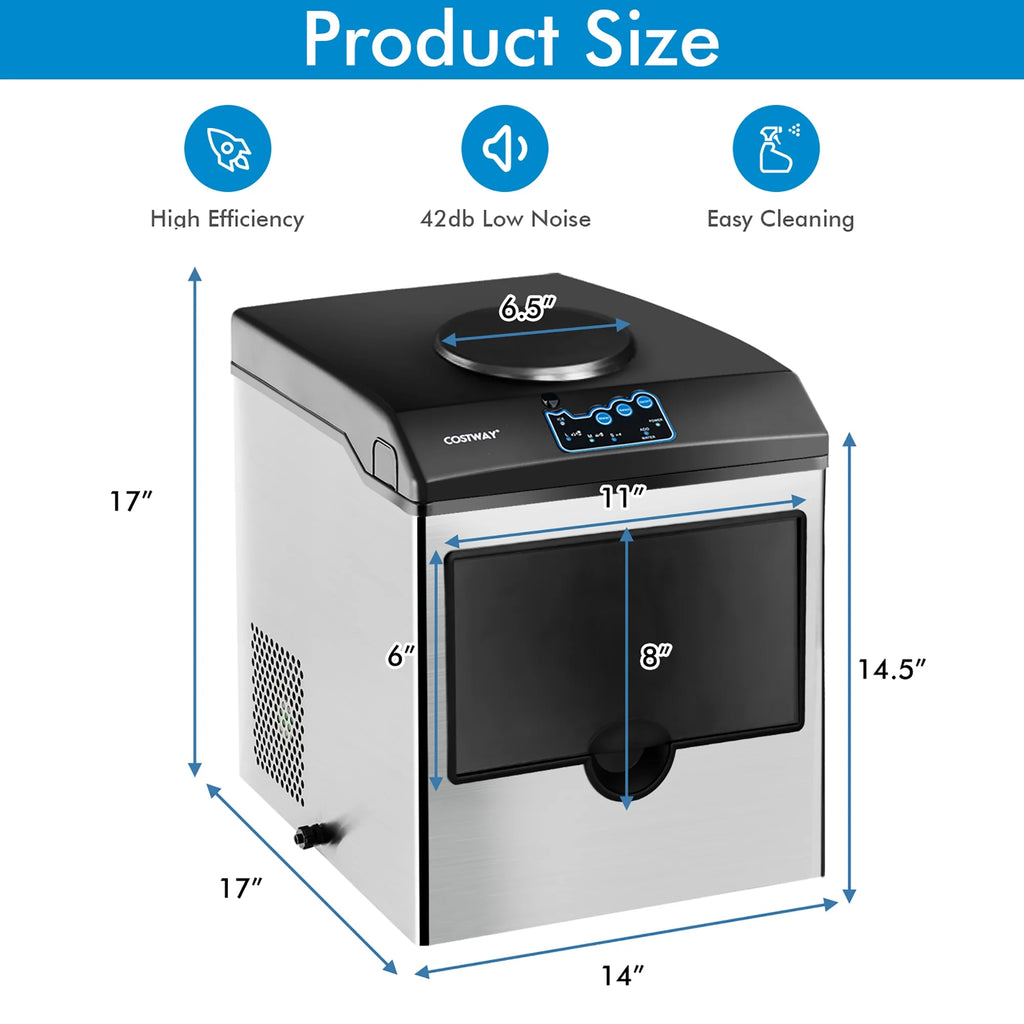 Stainless Steel Countertop Ice Maker Water Dispenser F90532