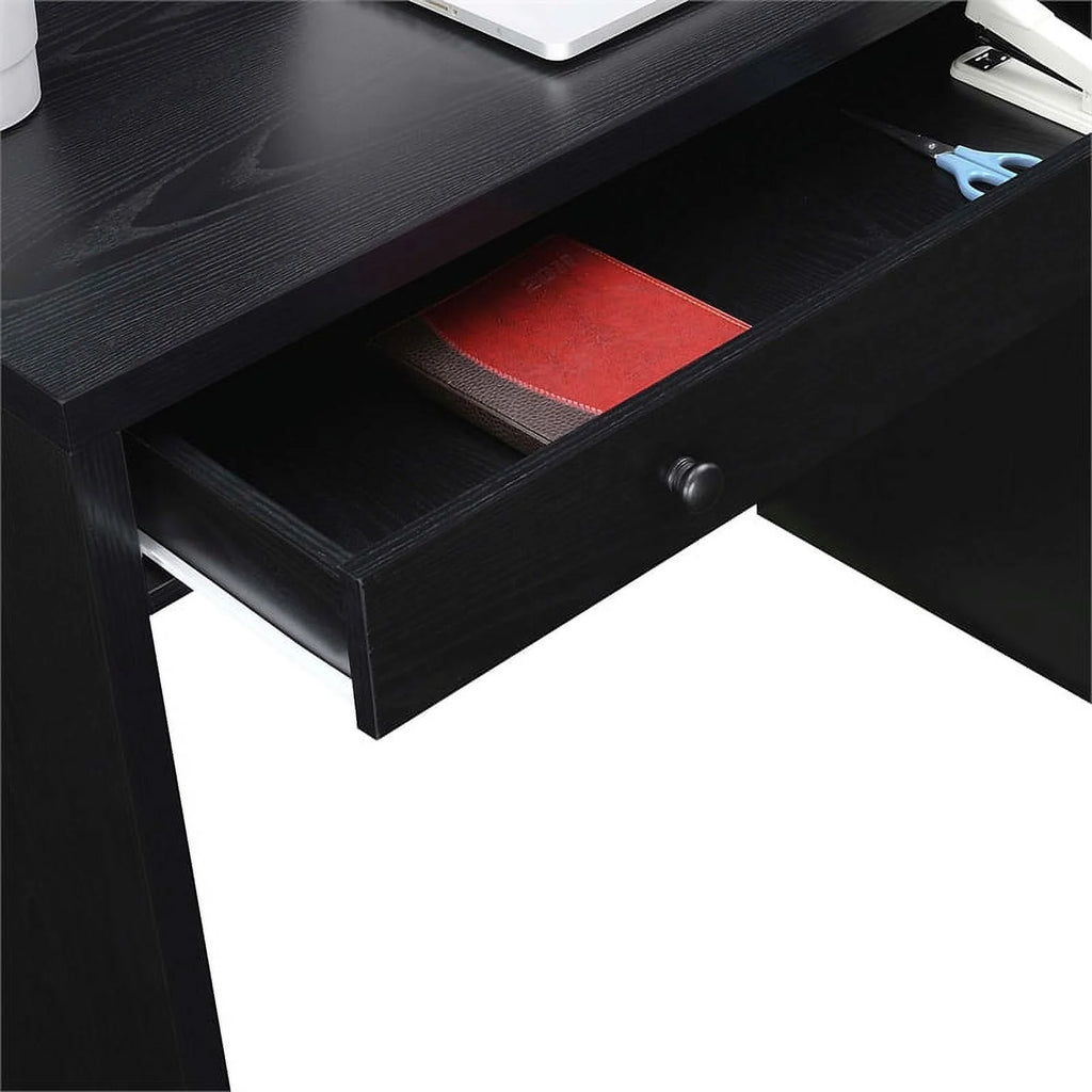 Black 36-inch Desk with Drawer F58778