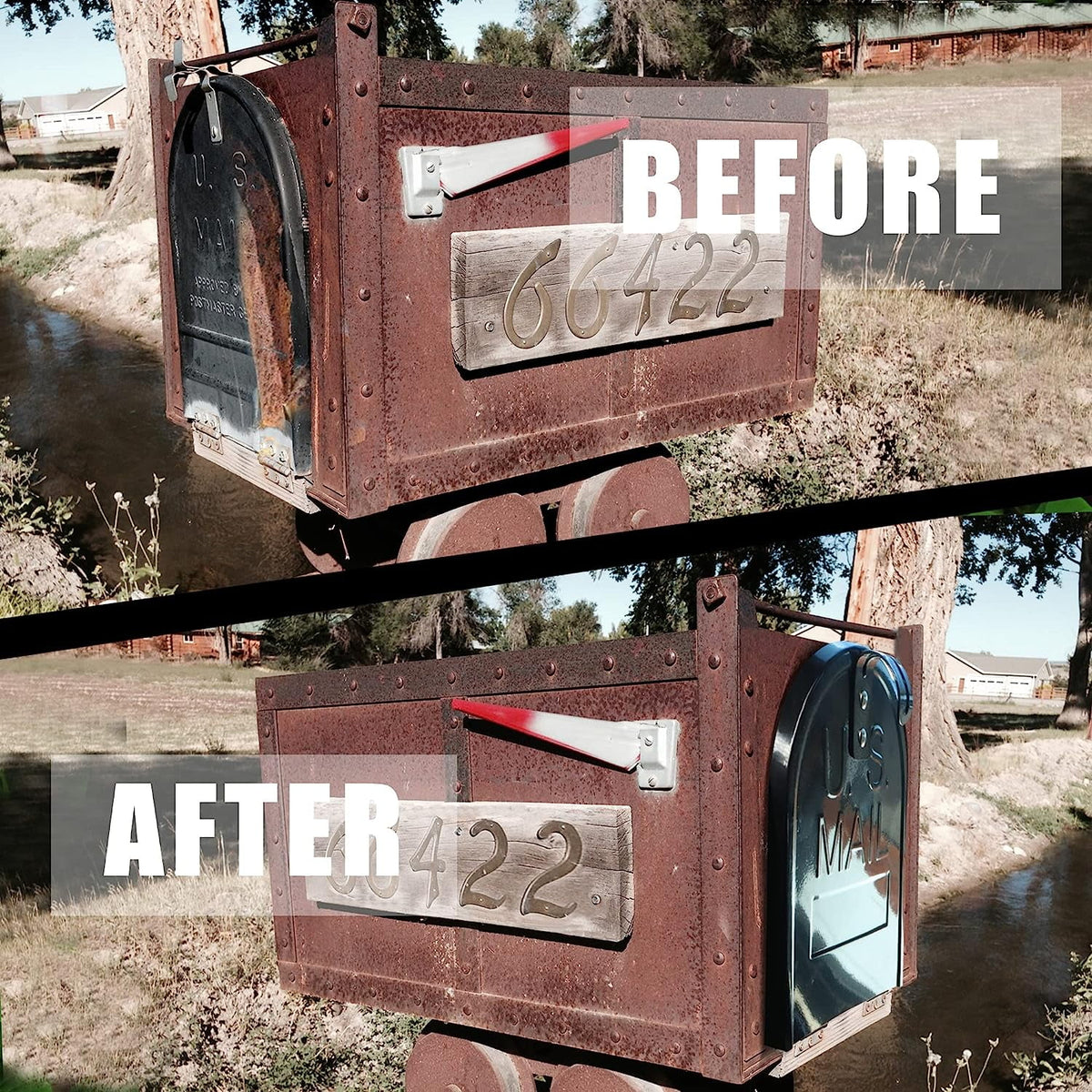 Aluminum Mailbox Door Replacement with Magnet Closure Z891