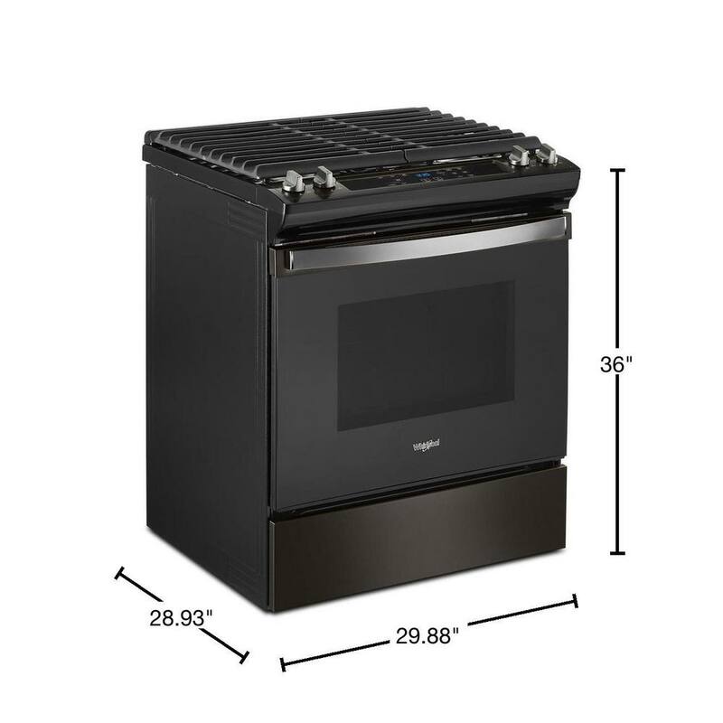 Black Stainless Gas Range C1849