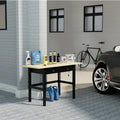 55'' Adjustable Work Bench with Power Outlets and Drawers T341929