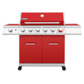 6-Burner Gas Grill with Sear Burner and Side Burner O36894