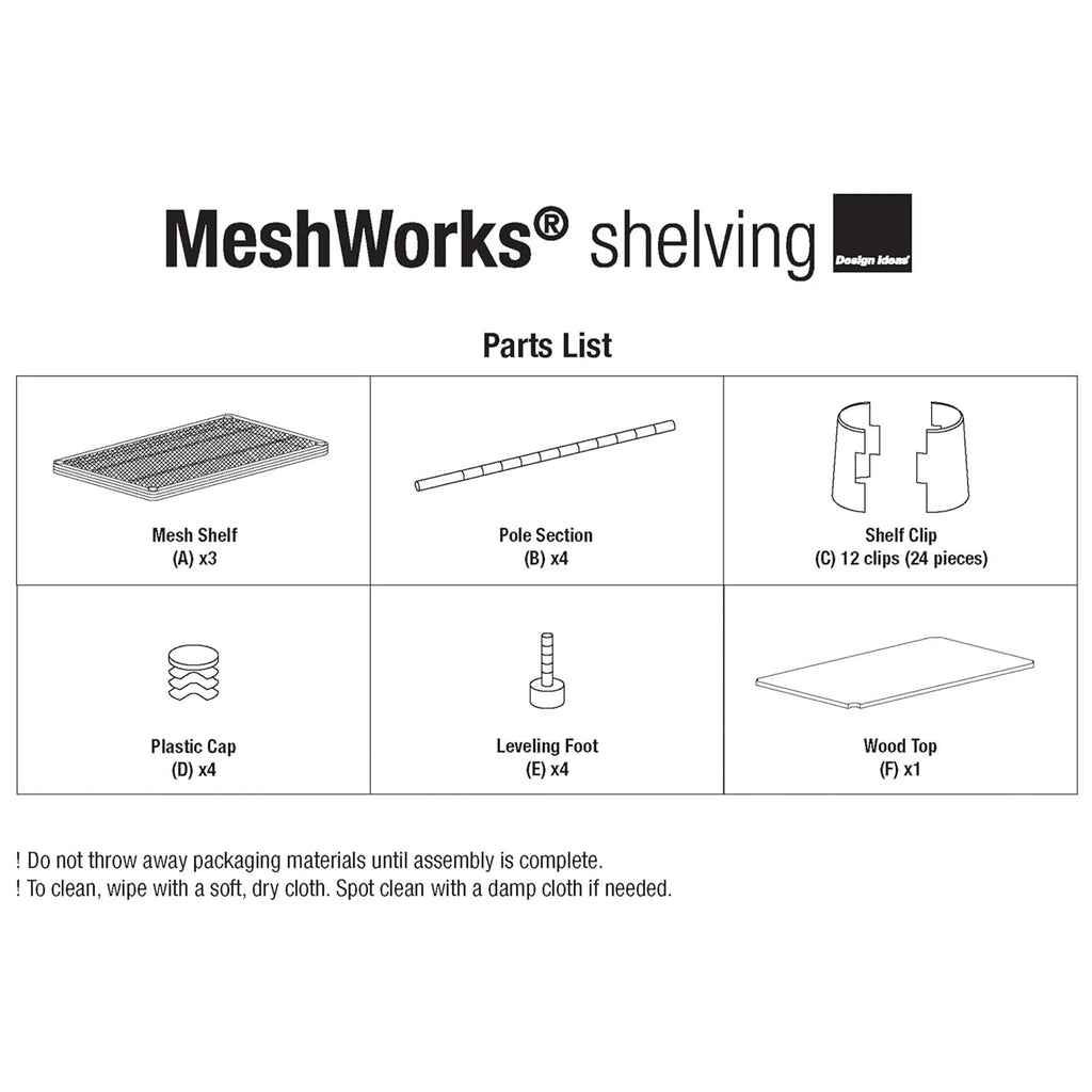Metal Storage Wood Top Workbench Shelf Unit U7841