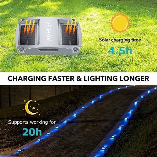 12 Pack Solar Waterproof LED Driveway Marker Lights N8883