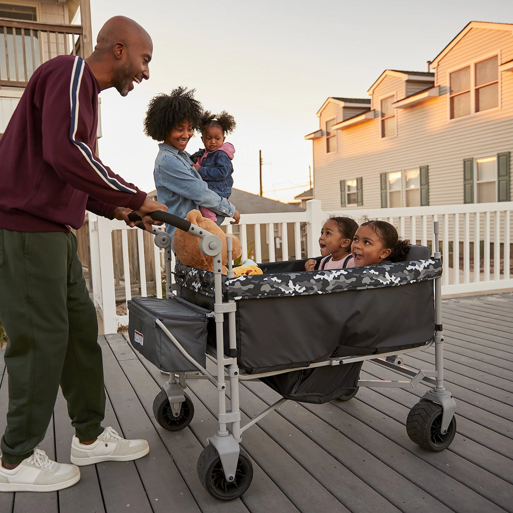 Charcoal Camo Quad Wagon Stroller W38192