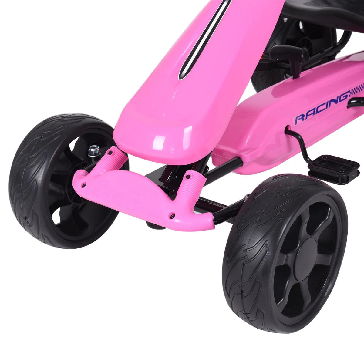 Pink Pedal Powered 4 Wheel Kids Ride On Car T127