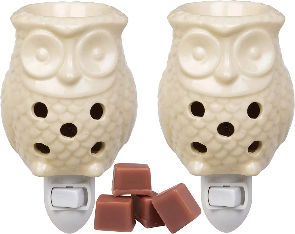 Electric Mini Owl Candle Warmers, 2 Wax & Tart Warmer P9291