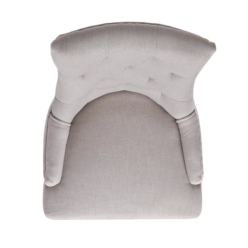 Light Grey Fabric Dining Chair Set of 2 Q138