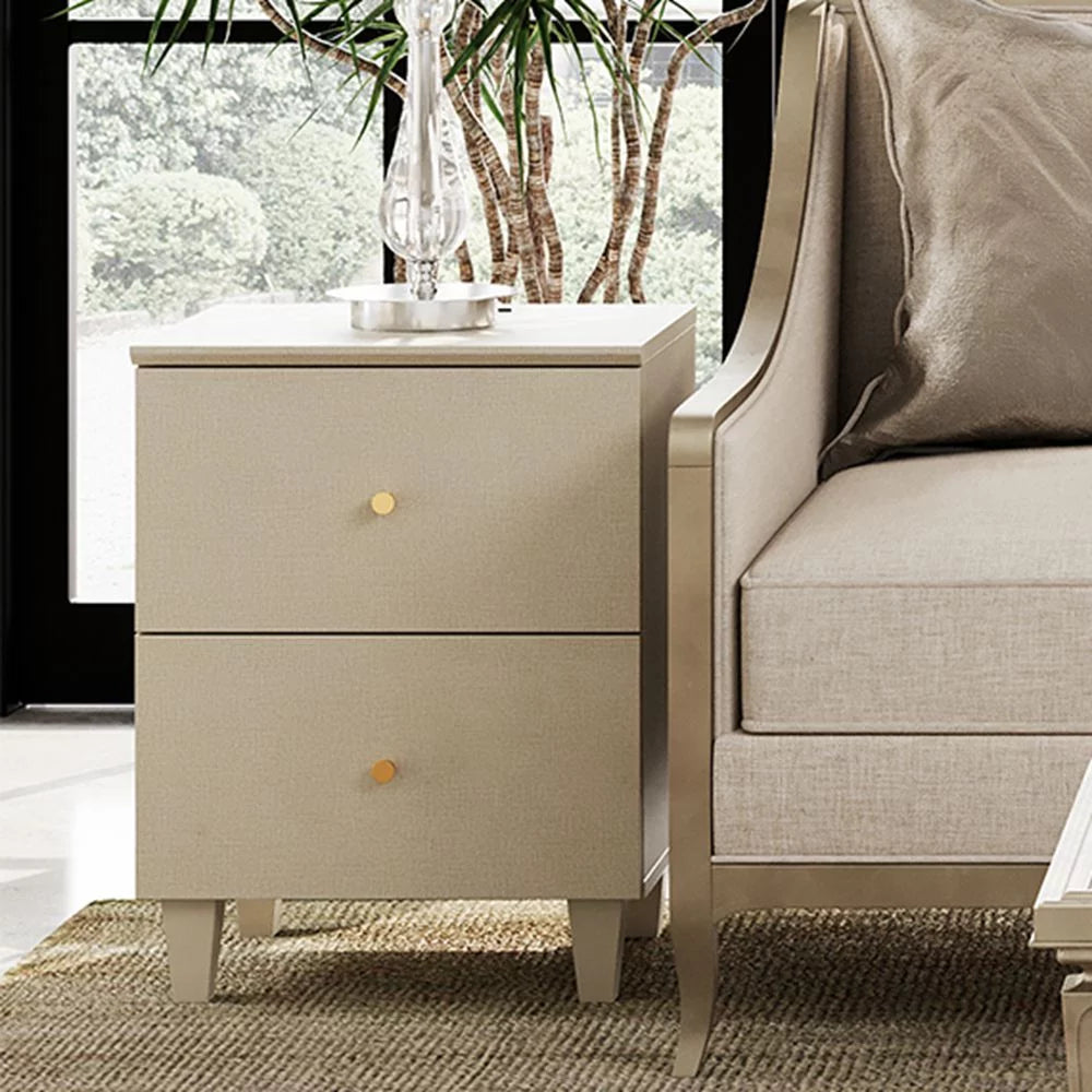 Wood Accent Cabinet with 2 Drawers J80254