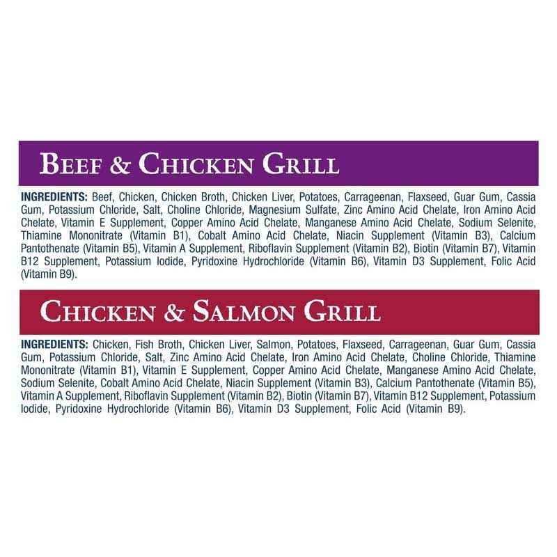 High Protein Beef & Salmon Adult Wet Dog Food Variety Pack Grain-Free D89796