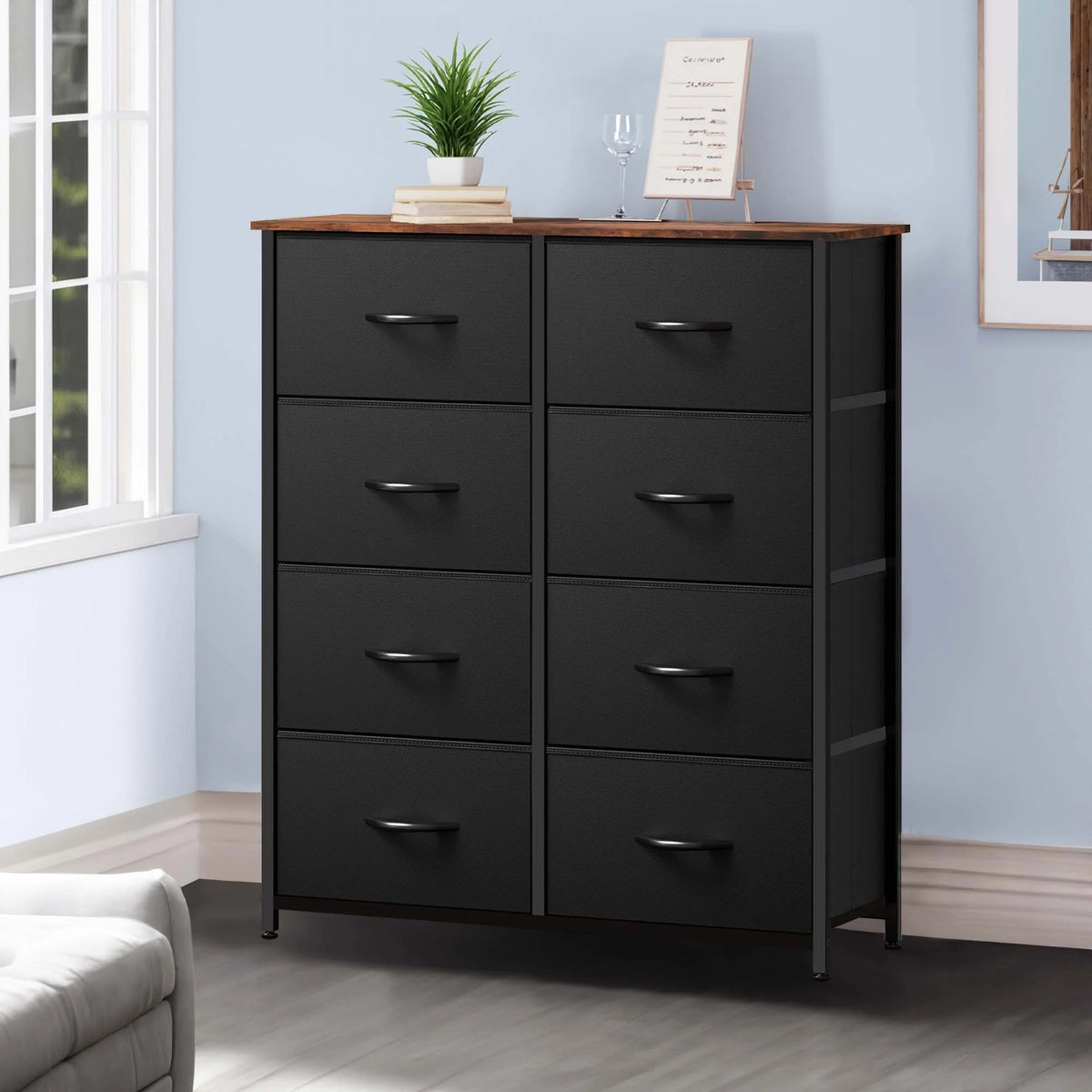 8 Drawer Fabric Dresser H345699