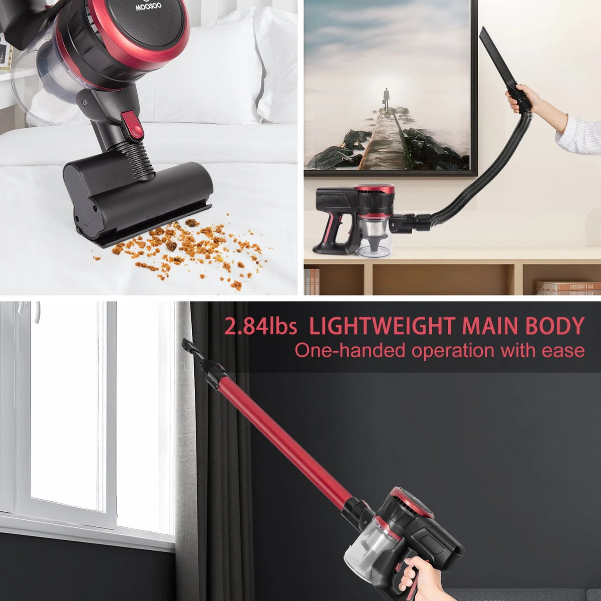 Cordless Stick Vacuum Cleaner 23Kpa W4281