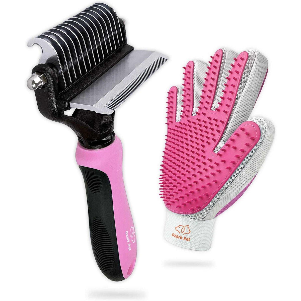 Dog and Cat Deshedding Brush and Shedding Glove N9880