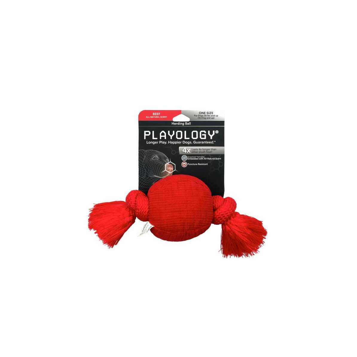 Plush Beef Ball Dog Toy T65740