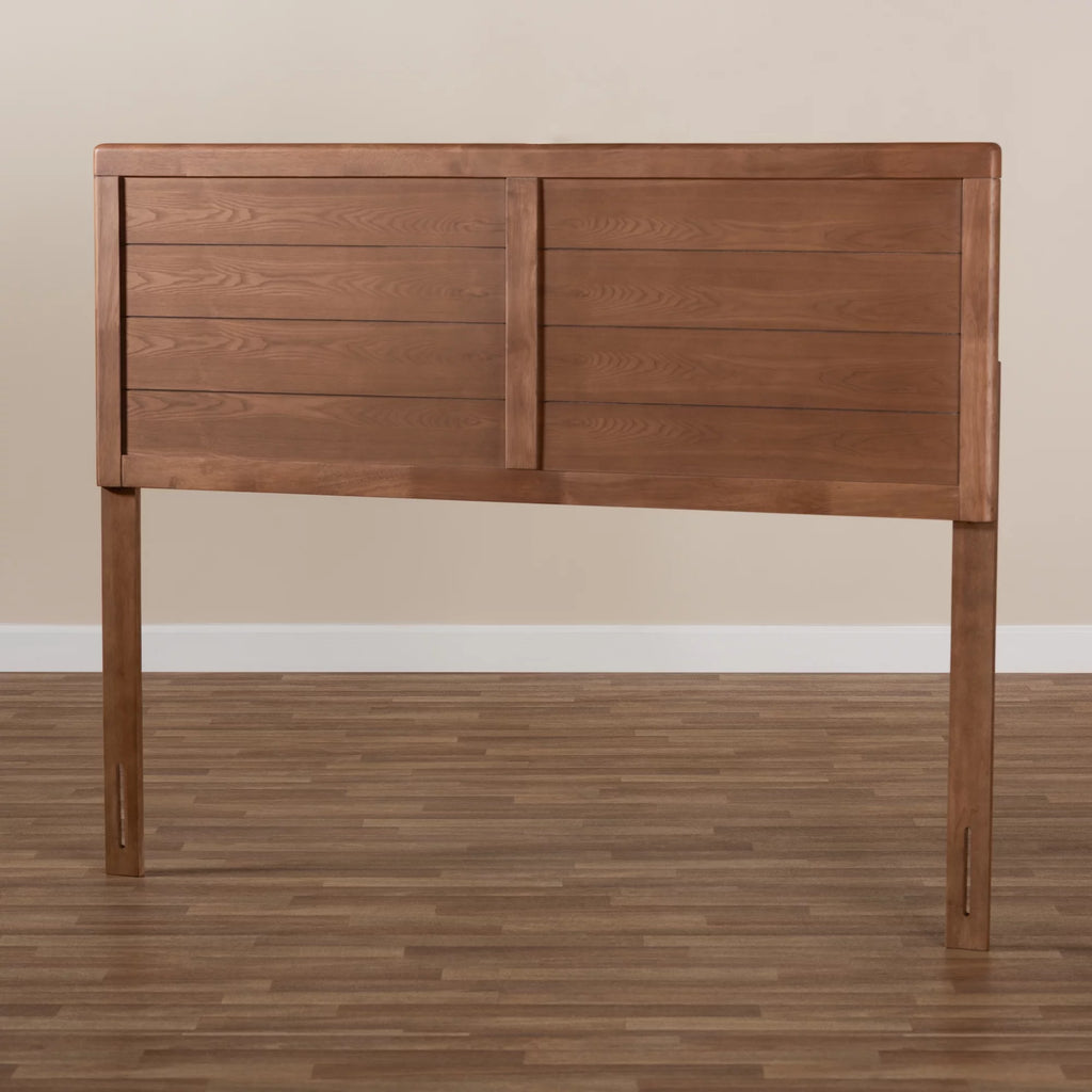 Walnut Brown Finished Wood Full Size Headboard K81407