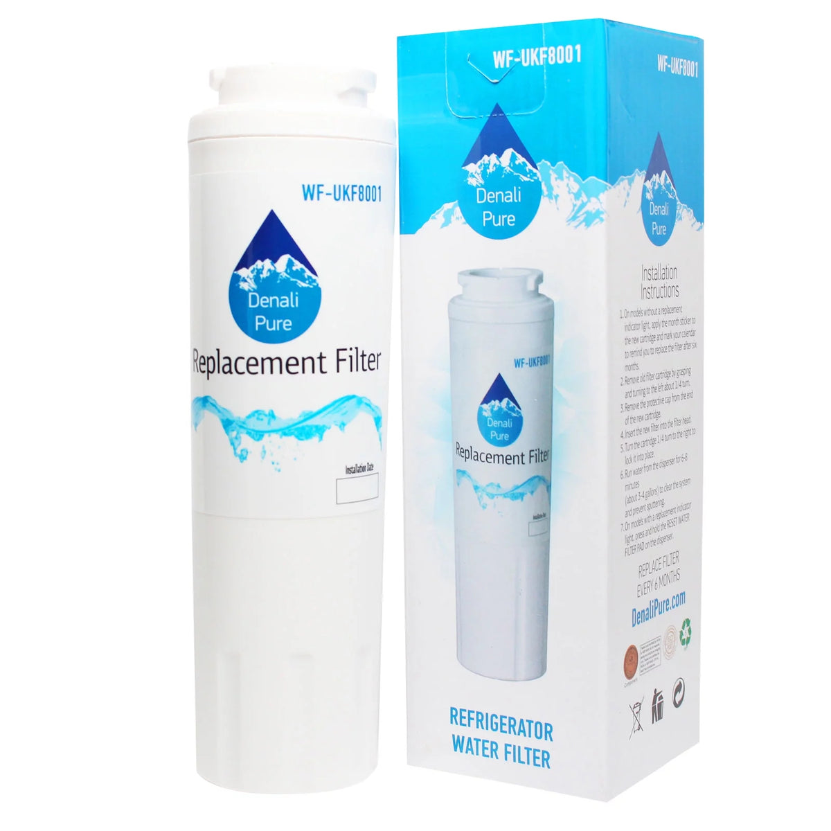 4-Pack Refrigerator Water Filter Cartridge K414121