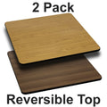 2 Pk. 42'' Square Reversible Laminate Table Top N87639